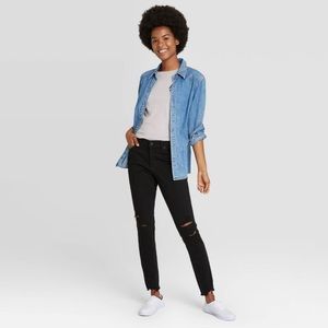 Mid-rise skinny jeans - Distressed - Universal Thread
